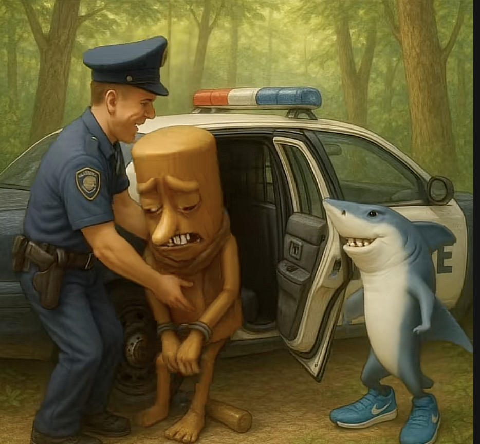 Shark playing football